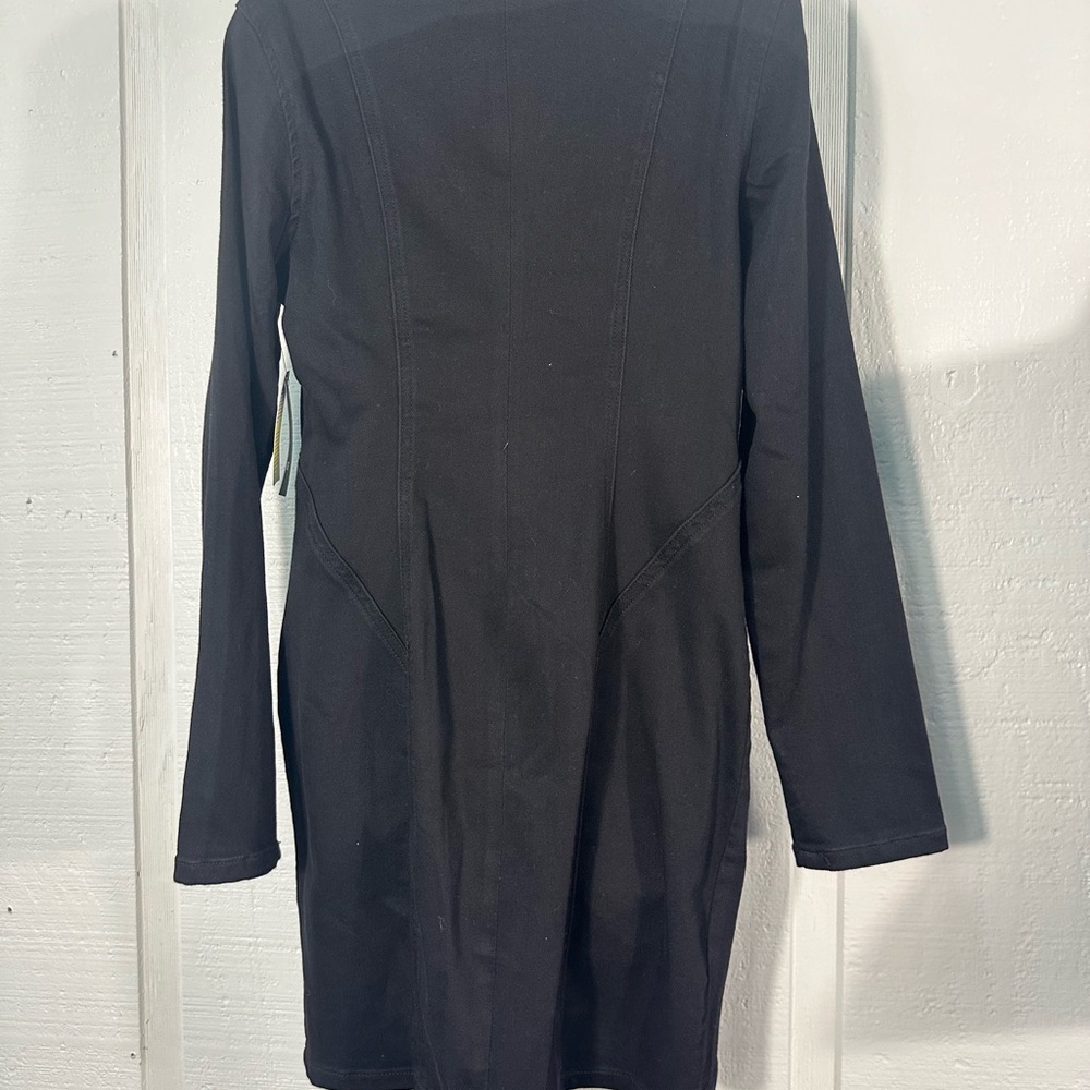 Guess Black Jean  Corset Dress Size Large NWT - Picture 8 of 10